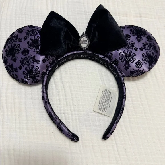 🖤💜 Disney Haunted Mansion Dress, Ears & Purse Set – Excellent Condition 💜🖤 - Picture 6 of 12